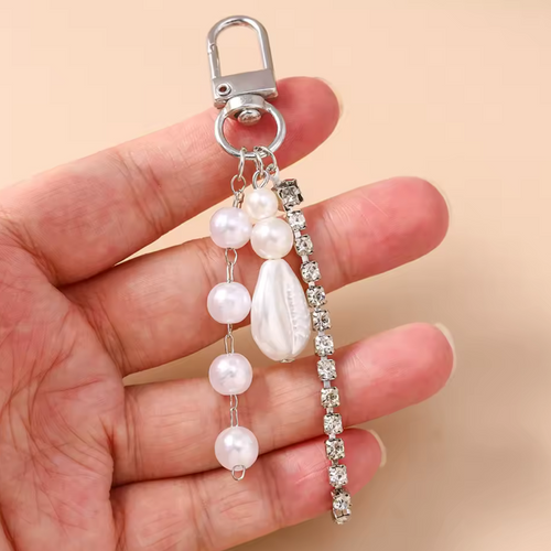 Signature Pearl & Rhinestone Tassel